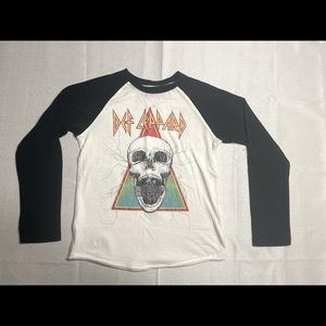 Def Leopard Baseball Tee